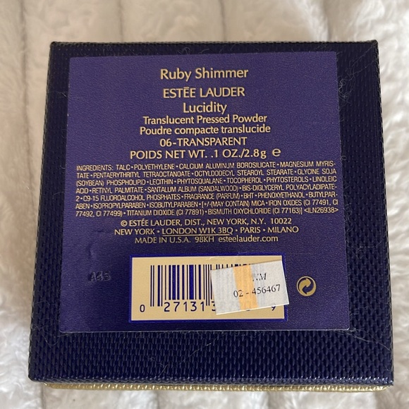 Estee Lauder Ruby Shimmer Lucidity Translucent Pressed Powder Compact NWT - Picture 10 of 10